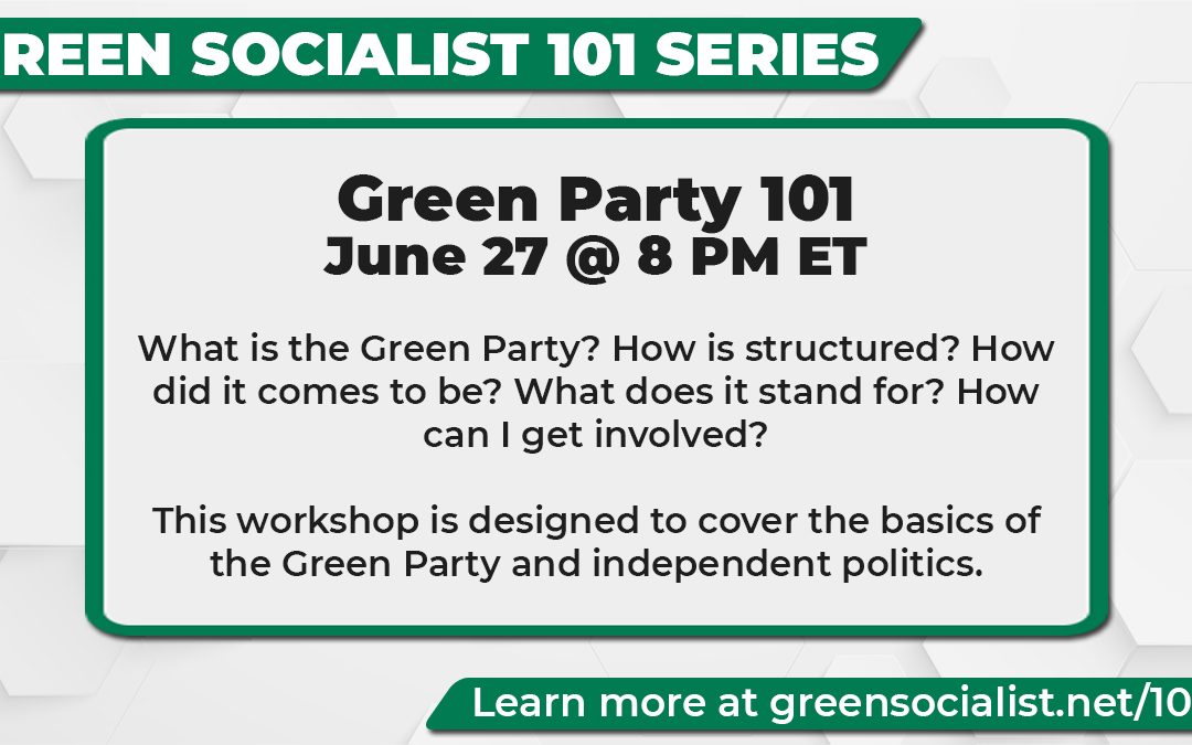 Green Party 101 Livestream